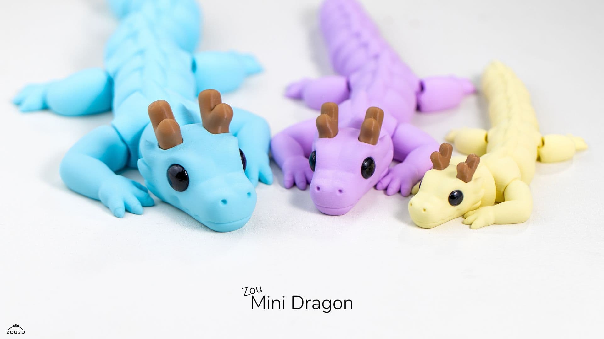 Mini Zou Drachen Trio 3D-gedruckt