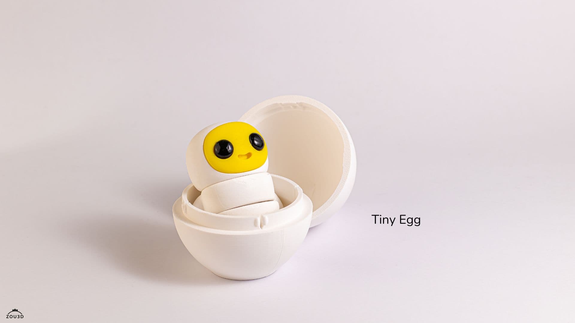 3D-gedrucktes Tiny Egg mit Kücken 2