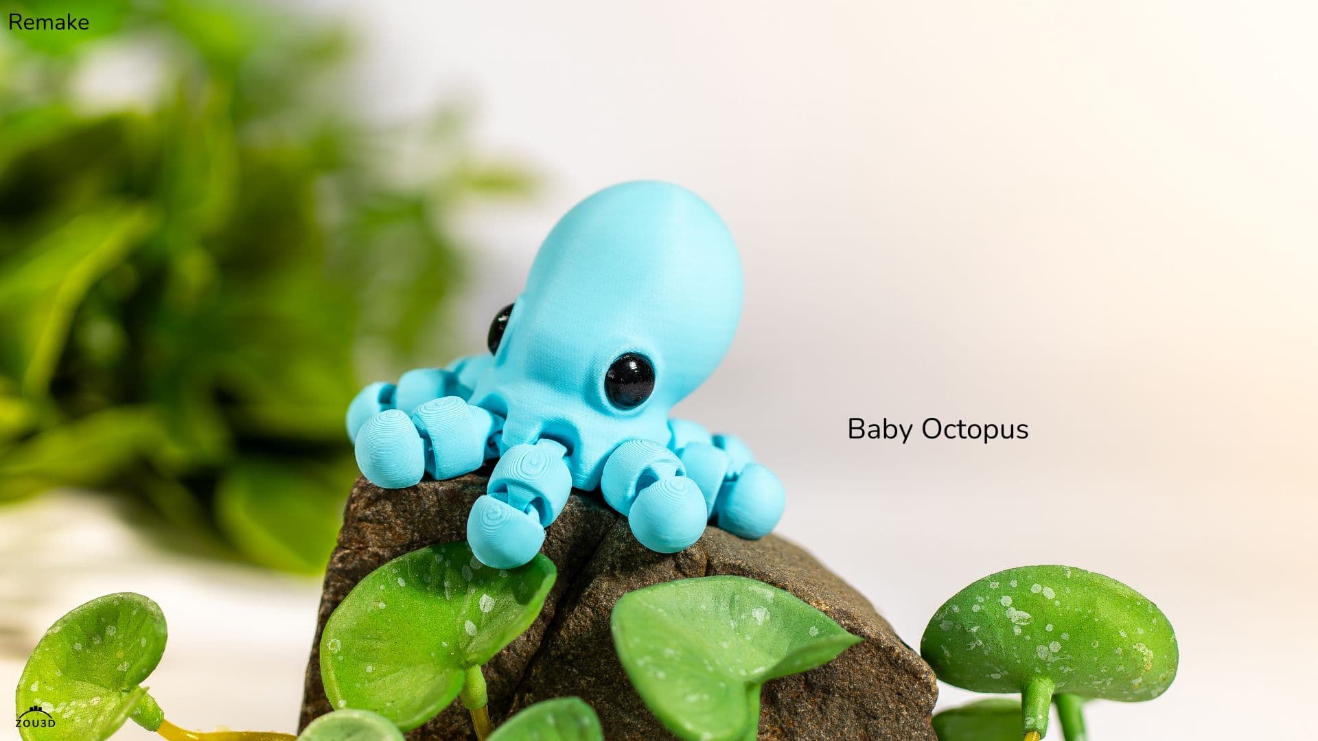 Beweglicher 3D-gedruckter Baby-Oktopus aus PLA 4