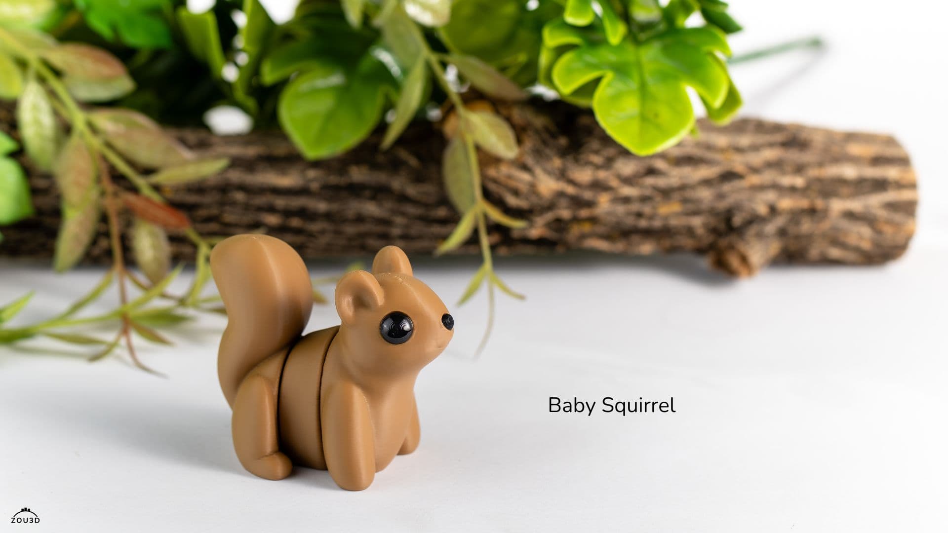 3D-gedruckte Baby-Eichhörnchen Deko-Figur 2