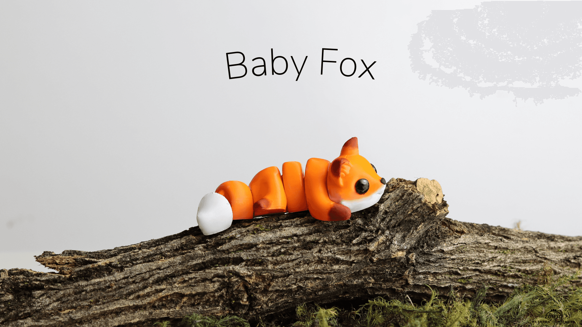 3D-gedruckte Baby-Fuchs-Dekorationsfigur