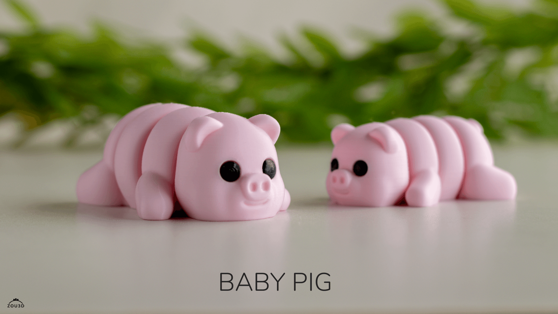 3D-gedruckte Baby-Schwein-Dekofigur