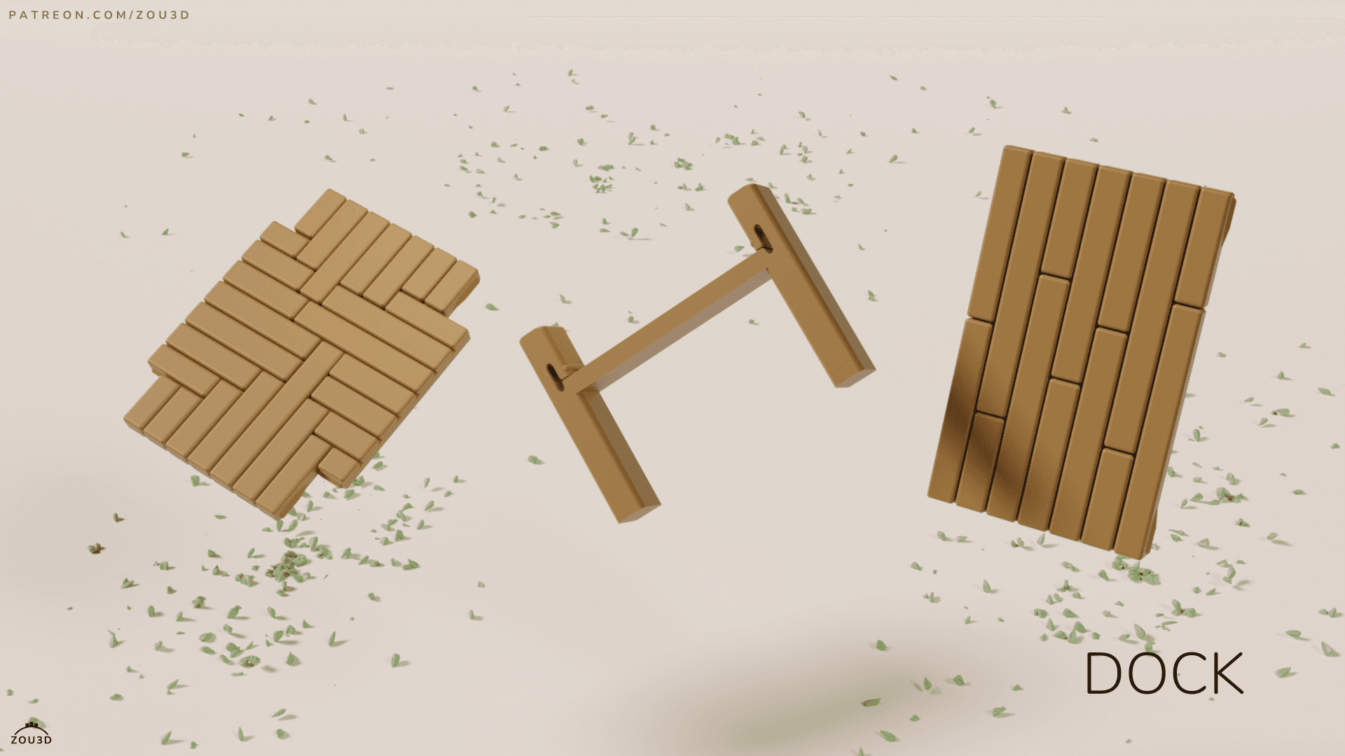 3D-gedrucktes Dock-Modell in Holzoptik 2