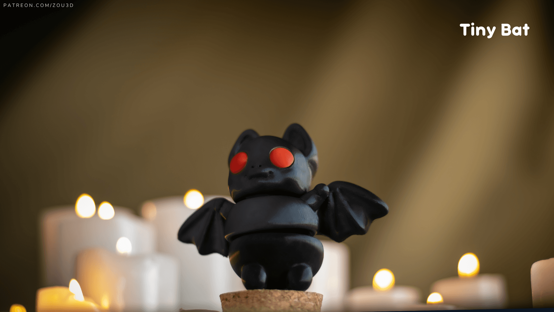 3D-gedruckte Tiny Bat Fledermausfigur