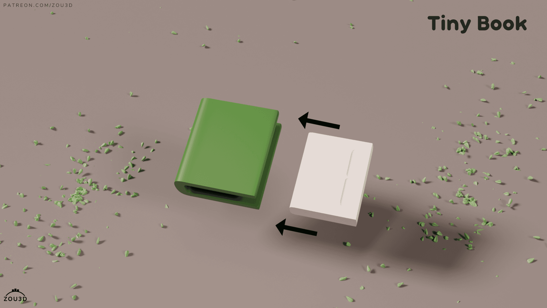 3D-gedrucktes Tiny Book Miniaturbuch