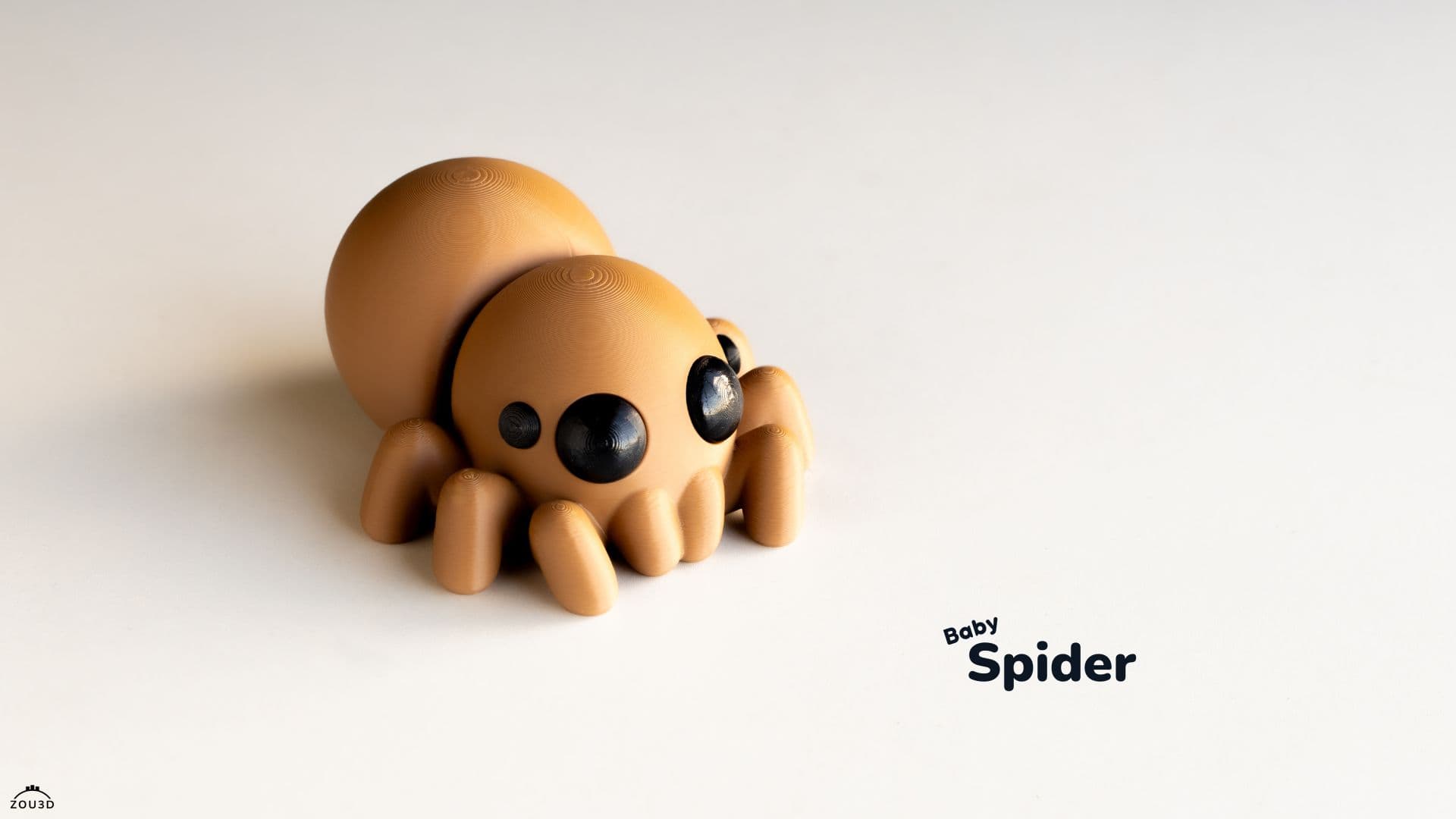 3D-gedruckte Babysitter Spinne Dekofigur 2